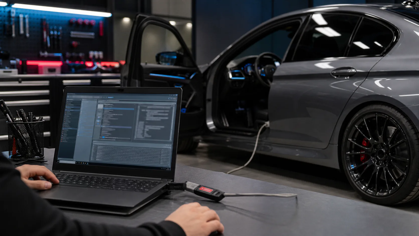 Віддалене кодування BMW через ноутбук та ENET кабель
